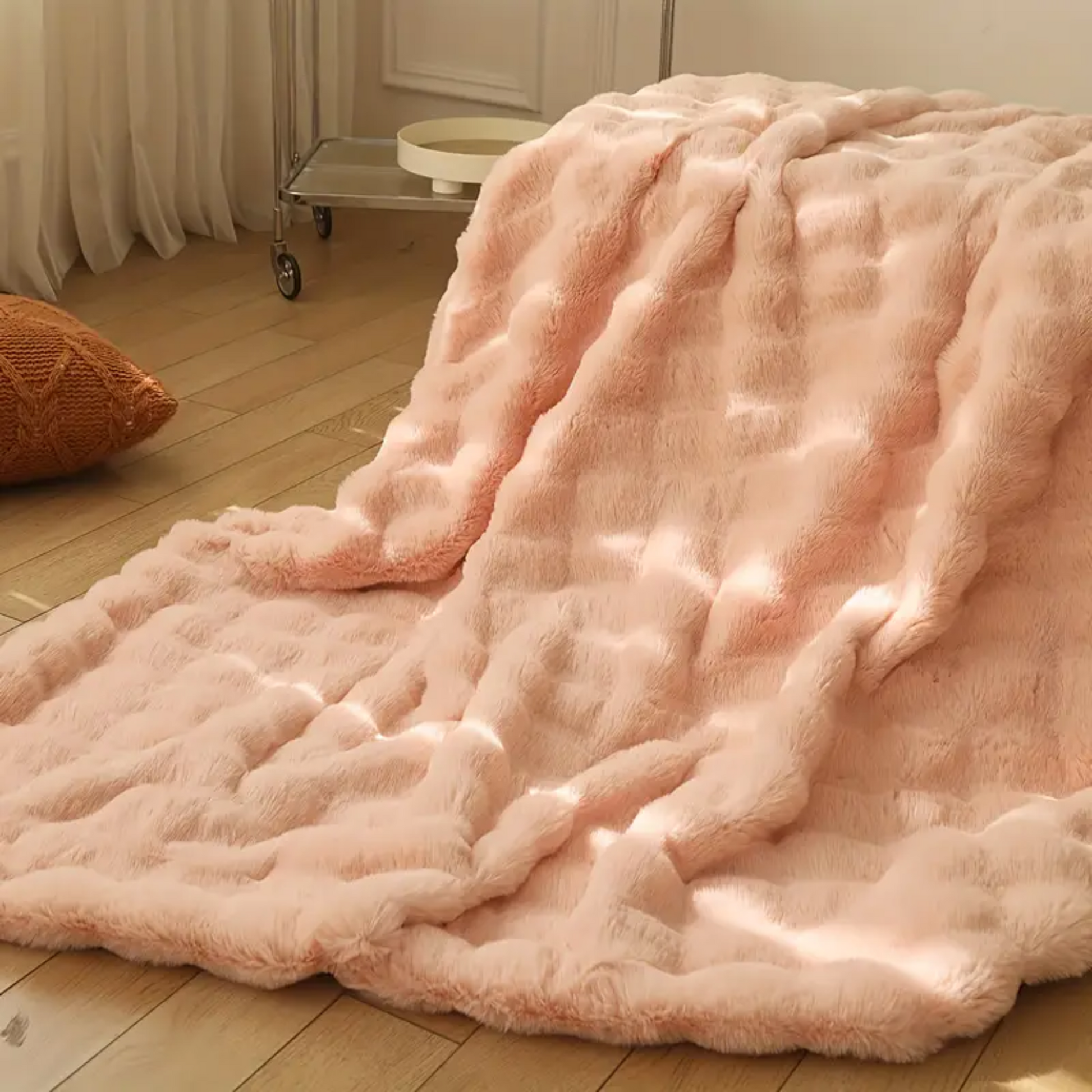 Fluffy Rabbit Throw Blanket
