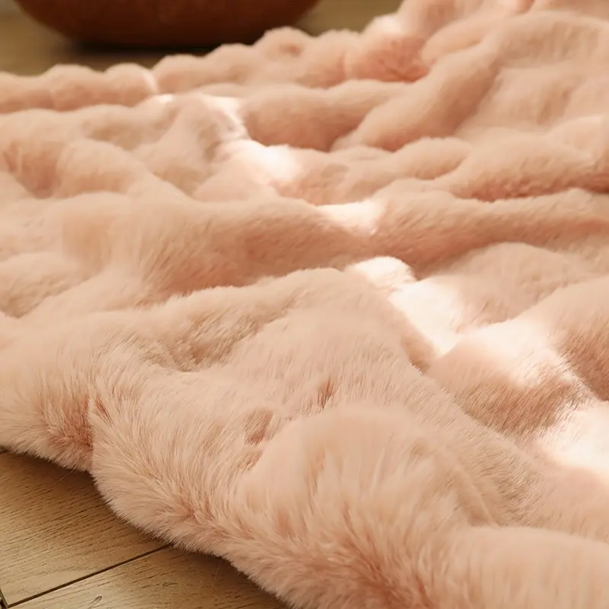 Fluffy Rabbit Throw Blanket