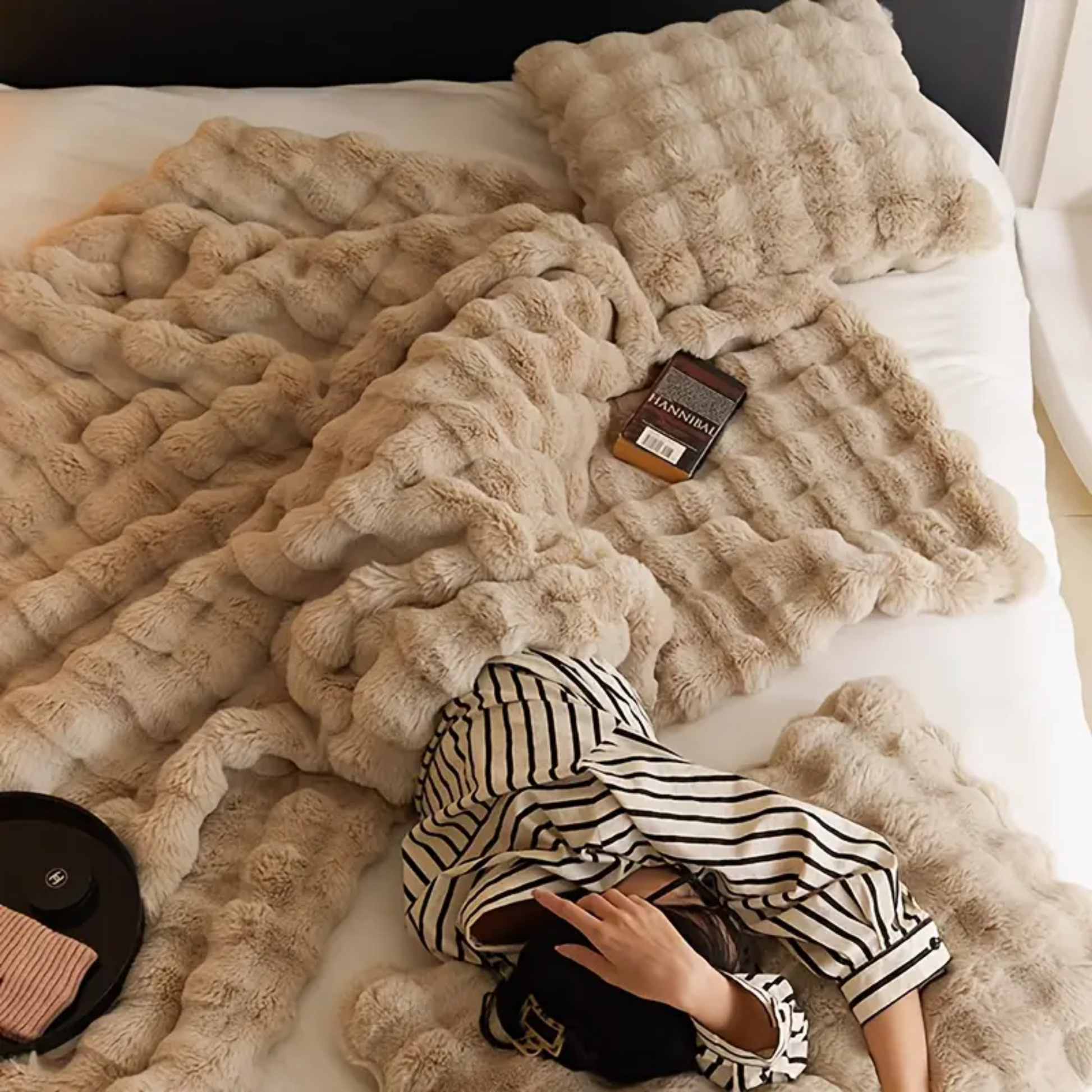 Fluffy Rabbit Throw Blanket